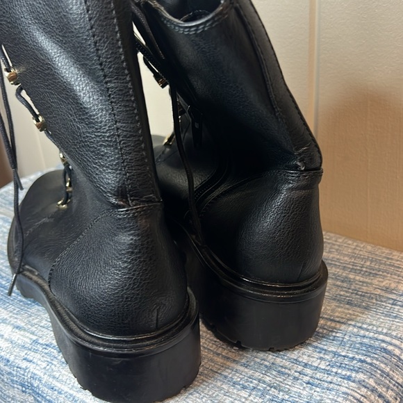 Guess Black & Gold Ankle Boots - Picture 6 of 8